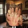 1pc John Wayne's Western Cowboy Trail Blanket, Al Season Lightweigh Poster Blanket Home Office Outdoor Nap Multifunc Poster Blanketional Blanket