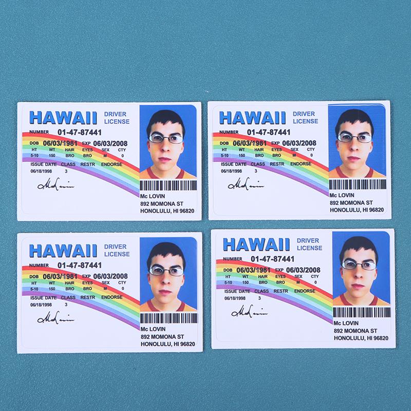 1/4 Pcs Mclovin Bank Credit Cards Bus Pass Stickers Cool Decoration Waterproof Card Driver'S License Credit Card Sticker