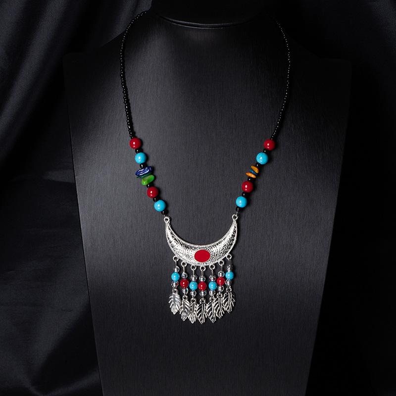 Vintage Court Jewelry Set Gold Alloy Hollow Crystal Coins Tassel Necklace Women S Premium Earrings