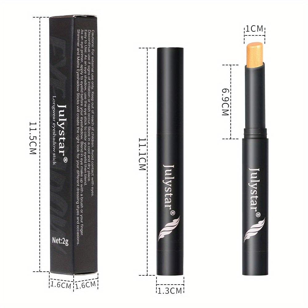 Spinning Pearl Eyeshadow Stick, Matte and Shimmer Eye Brightener Stick Zvýrazňující tyčinka na konturování stínů Voděodolný make-up očních stínů pro ženy