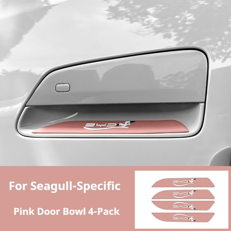 For BYD Seagull Car Door Handle Anti Scratch Sticker Cartoon Bumper Strip PVC Car Handle Stickers Wear-resistant Accessories
