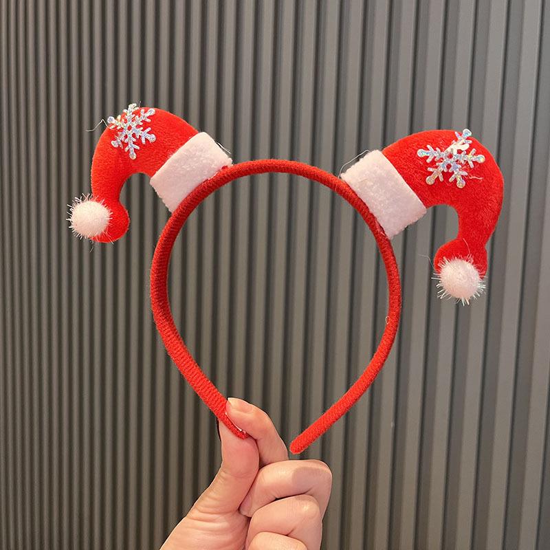 

2023 Рождественская милая женская повязка на голову и заколка для волос – Модные праздничные аксессуары для волос для девочек