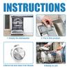 Dishwasher Cleaner for Stronger Oil Stain Removal Fast Acting Descaling Tablets for Kitchen Cleaning Appliances