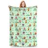 Noodle & Pals Micro Super Simple Blanket Nursery Rhymes Grass Flannel Novelty Soft Throw Blanket Covering Sofa All Season Couch