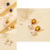 Chic European Style Square Rhinestone Stud Earrings With Designer Pearl Tassels