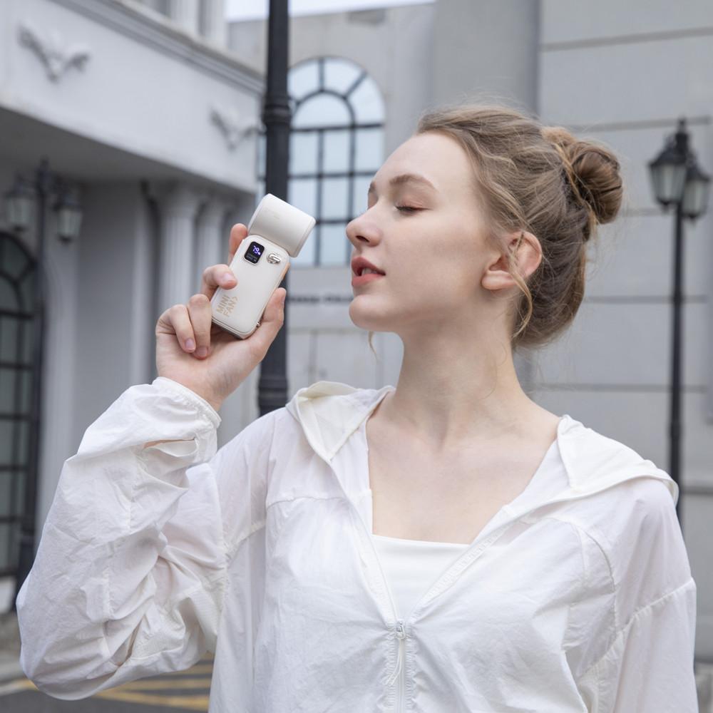 Xiaomi 2026 New 3600mAh Digital Display High Speed Mini Electric Fan Small Wind Cannon Portable Handheld Small Fan Storm Turbofan