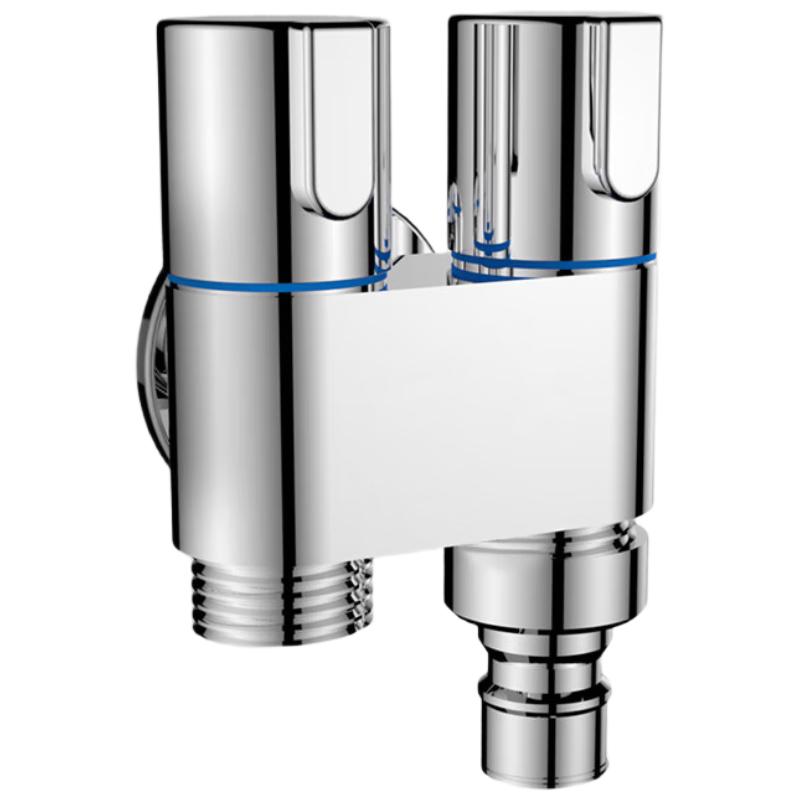 

LINGJULI Brass Washing Machine Faucet, Dual Outlet Single Handle