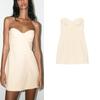 Summer New Product Women's Clothes French Style Patchwork Lined Heart-Shaped Collar Tube Top off-the-Shoulder Short Dress 3152319