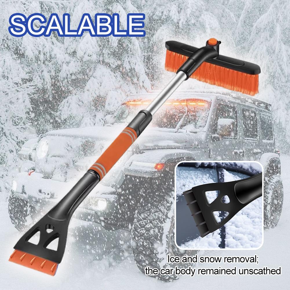 Car Snow Shovel Extendable Ice Scraper Snow Brush Detachable Windshield Snow Remove Broom Winter Auto Cleaner Tool Accessories
