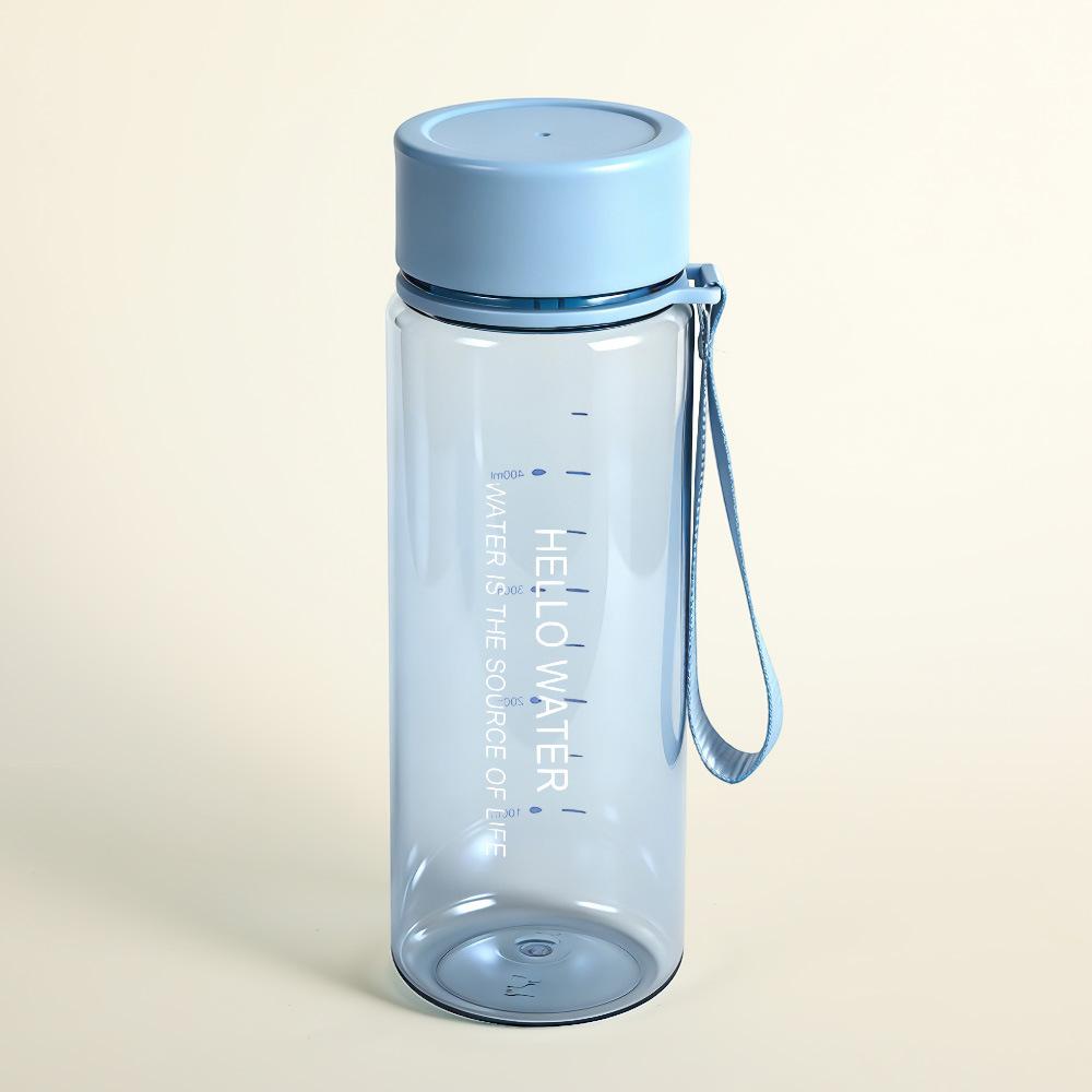 Water Bottle High Value Simple Transparent Plastic Water Cup with Tea Partition Leak-proof Sports Water Cup Student Portable Portable Cup