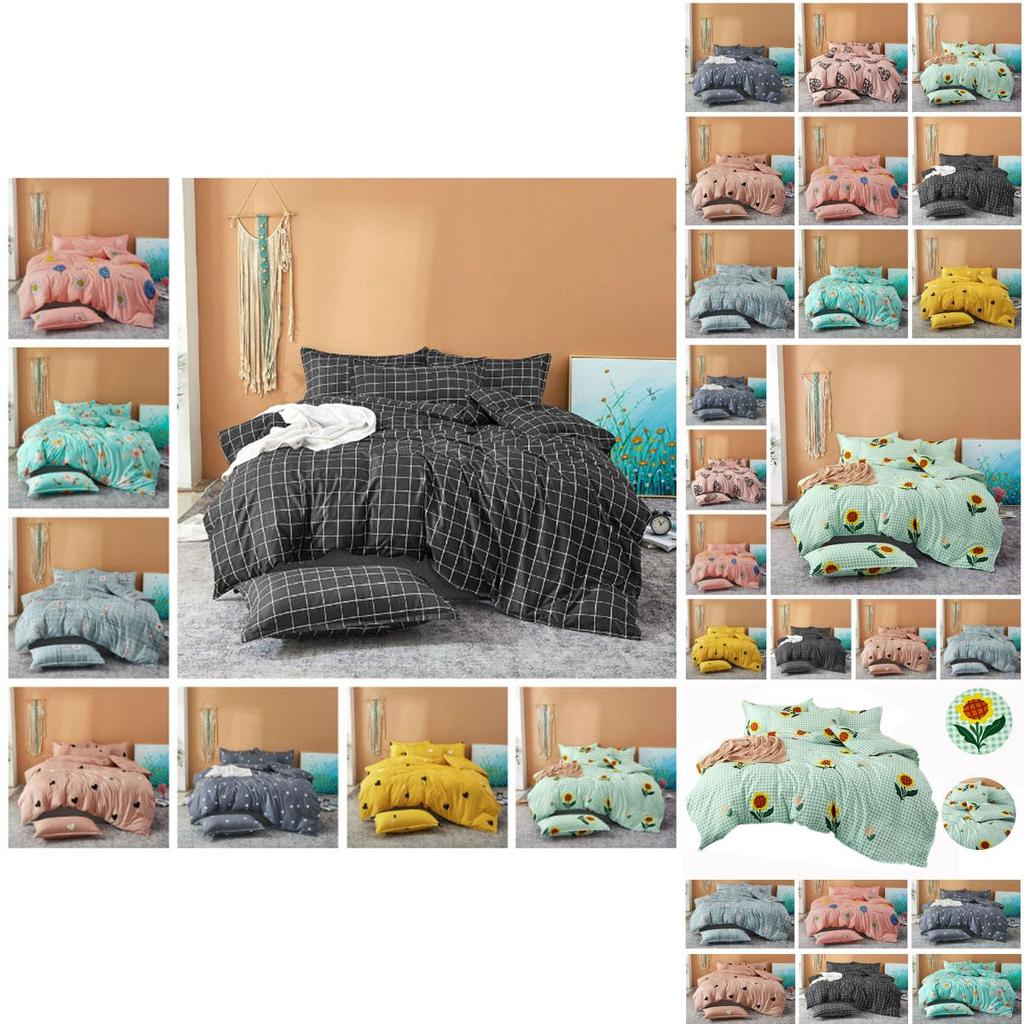 Elegant Floral Bedding Set With Beautiful Print Duvet Cover And Pillowcases For Single And Queen Beds