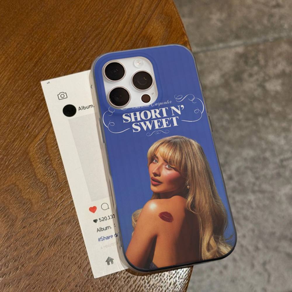 Pop Singer Sabrina Carpenter Phone Case For IPhone 17 16 15 14 Plus 11 12 13 Pro Max Shockproof Protection Soft Back Cover