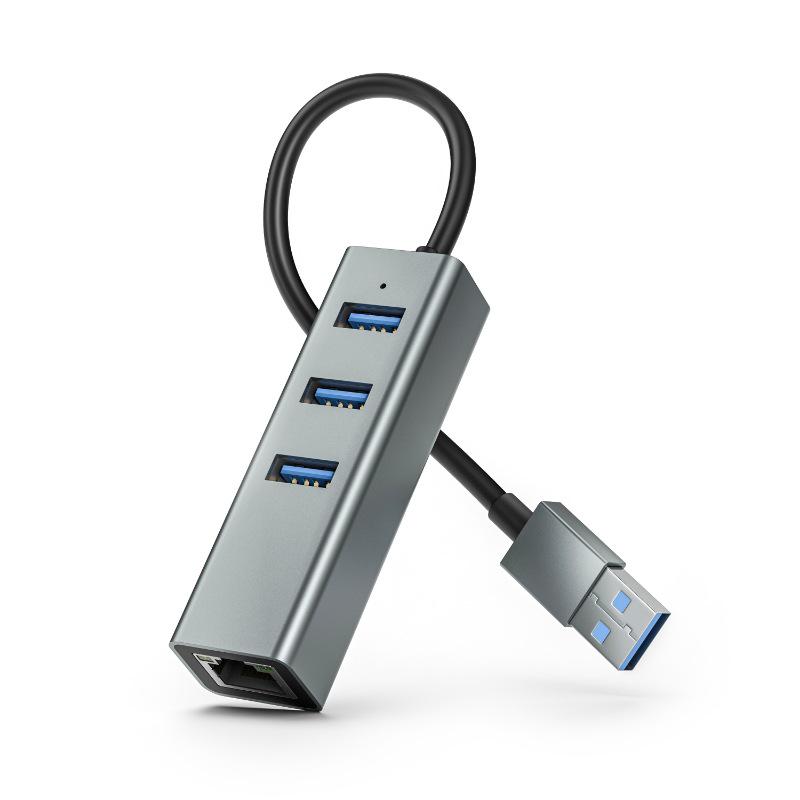 USB-C Docking Station with Gigabit Ethernet and USB 3.0 to RJ45 Adapter for Laptops & Tablets