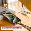 UC-030-TC001 USB-C Male to Dual Female Audio DAC AUX/100W PD Power Cable for Laptop/Tablet/Phone