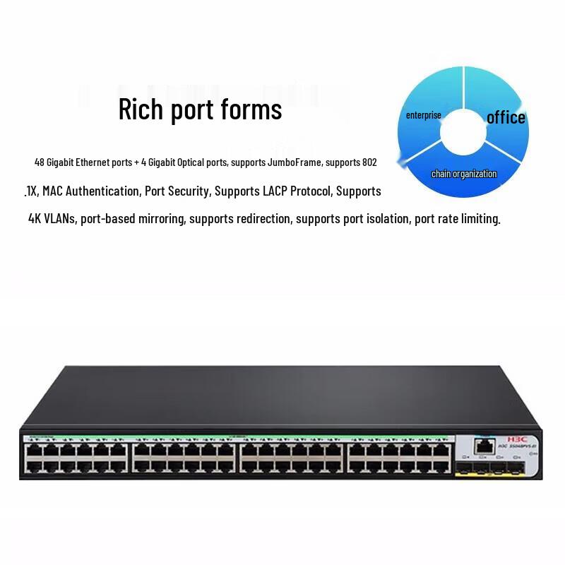 H3C S5120V3-52P-LI Layer 3 Managed Enterprise Network Switch