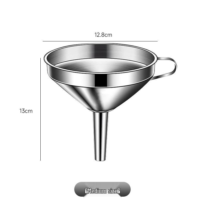 Stainless Steel Mesh Funnel for Oil, Wine, and Water Filtration