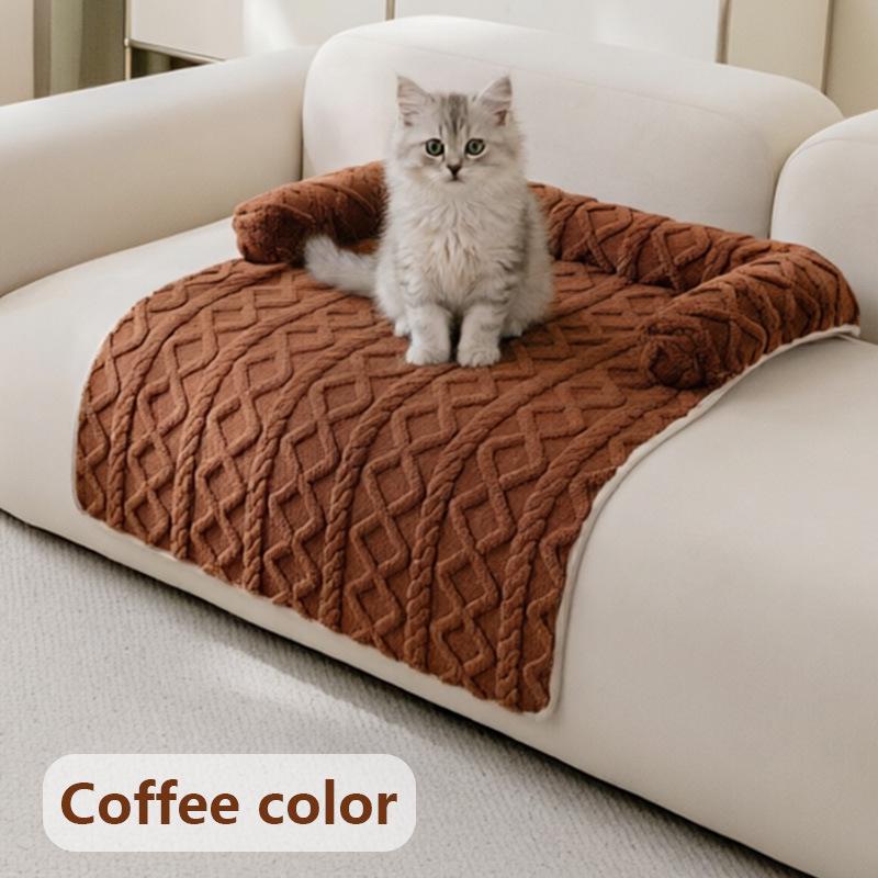 Plush Non-slip Pet Mat: Thickened Sofa Bed for Cats and Dogs