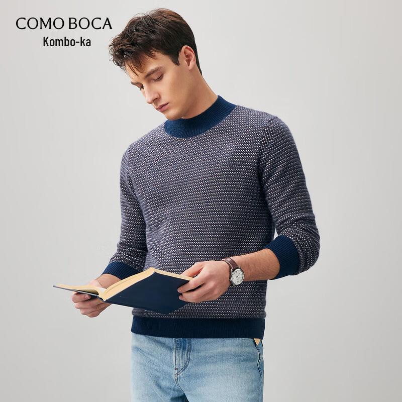 

Comon Boca Men s 100% Cashmere Striped Pullover Sweater L