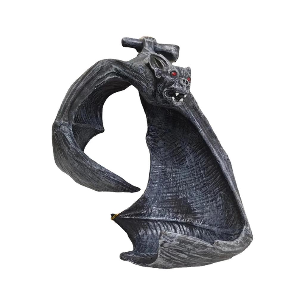 Neuer Fledermaus Wand Teelichthalter Halloween Kerzenständer Fledermaus Statue Garten Hängender Kerzenständer Licht Garten Zuhause Halloween Dekoration