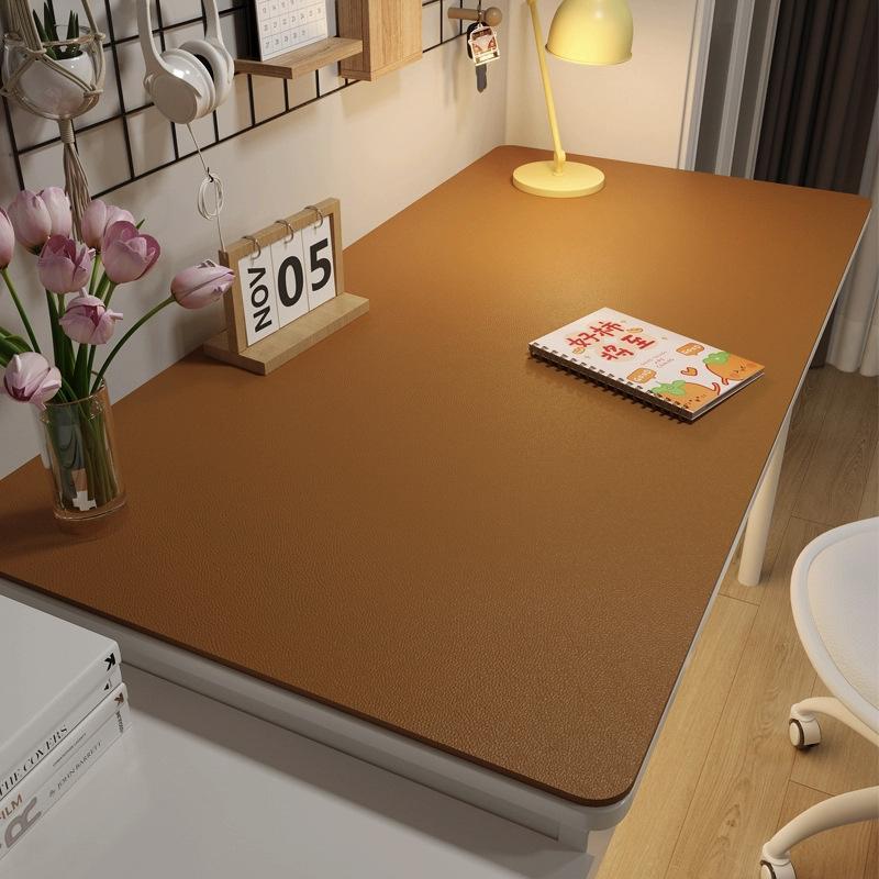 Non-slip Waterproof Desk Mat: Student Eye Protection, Wash-free Leather, Solid Color, Dirt-resistant for Computer or Coffee Table.