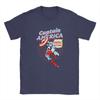 Captain America The One and Only Cotton T Shirt For Unisex Summer  O Neck Trendy Cool Tee Shirt Big Size Pattern Tops