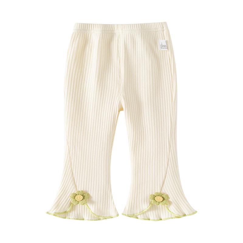 

Girls Lace Flare Pants - Stylish, Casual, Trendy Spring/Autumn Trousers for Ages 0-6 100 cm