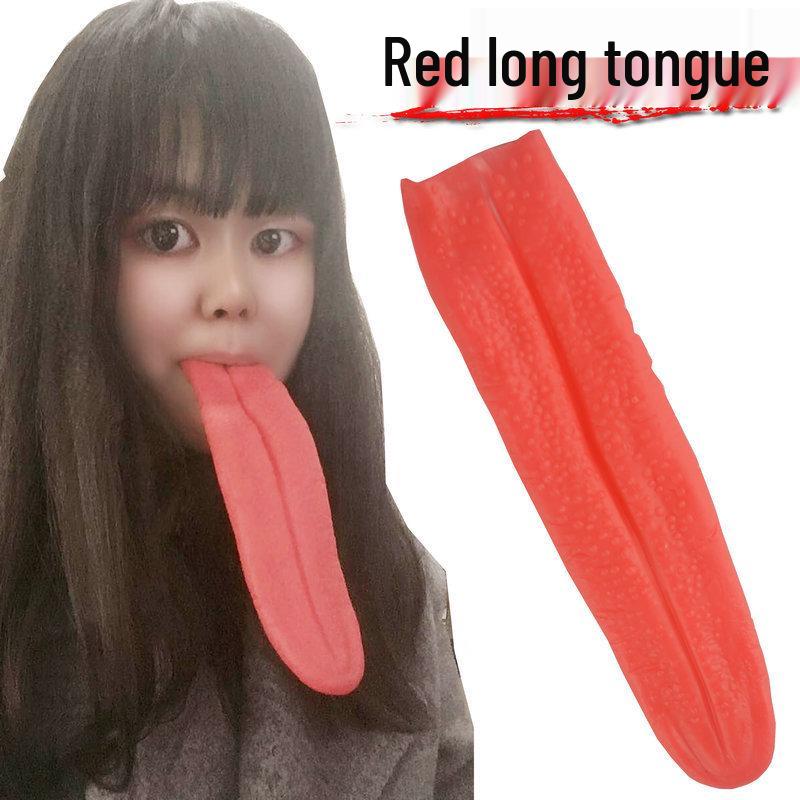 

Scary Ghost Zombie Bloodsucker Mask with Red Tongue