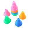 20 Pieces of Slalom Cones for Skating Training Practice Multicolor
