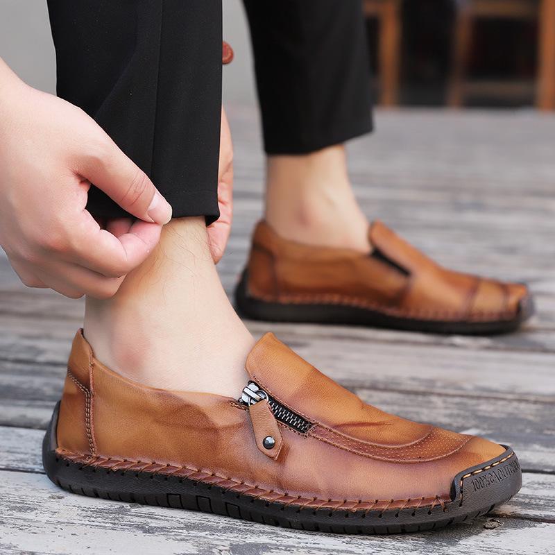 Cross-Border Plus Size Men's Spring Loafers - Breathable, Casual Slip-Ons (Sizes 38-48)