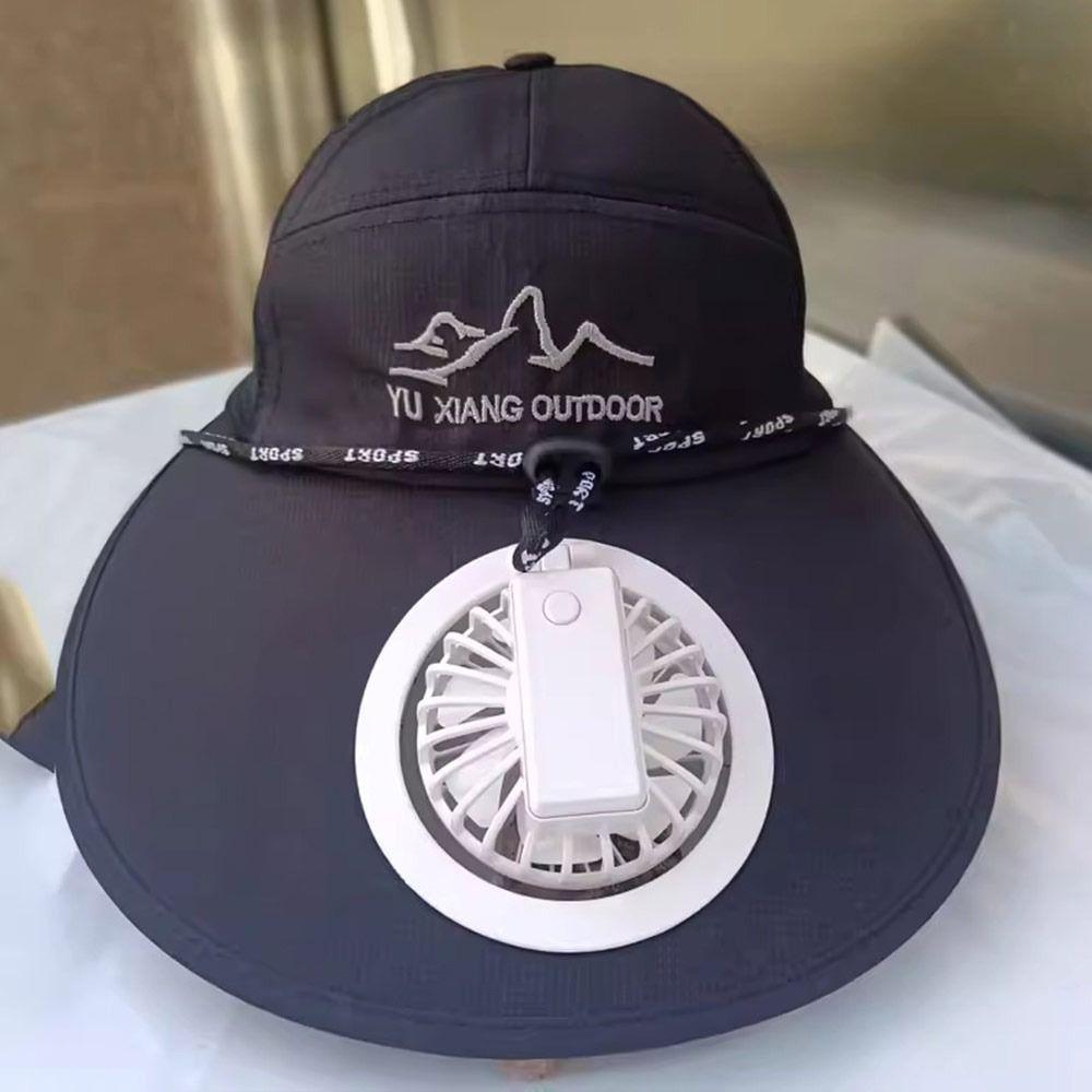 Rechargeable Charging Fan Hat UV Protection Cycling Hat Outdoor Fishing Hat Men Women