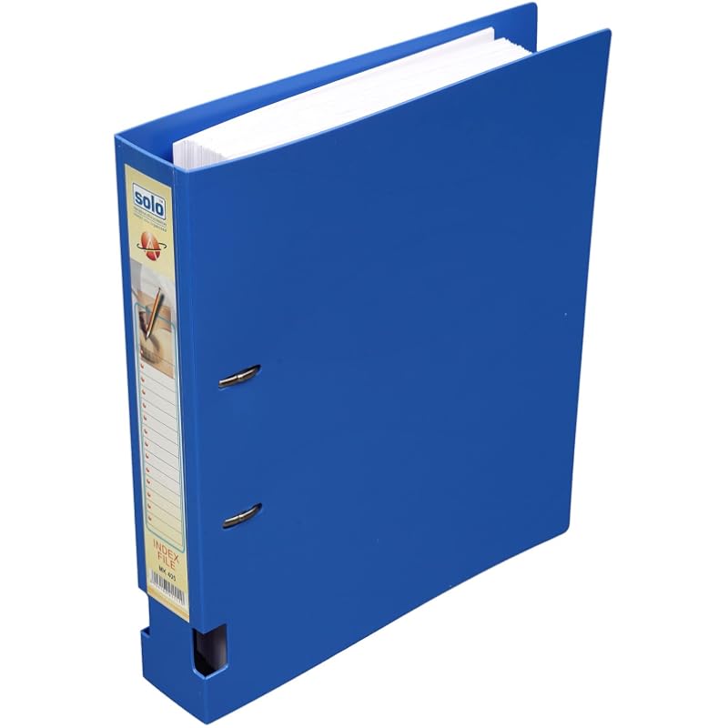 Solo MK 405 Ring Binder-2-D-Ring (40 mm Ring, Rado Lock) A4 - Blue