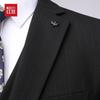 Men's Slim Fit Striped Three-Piece Suit