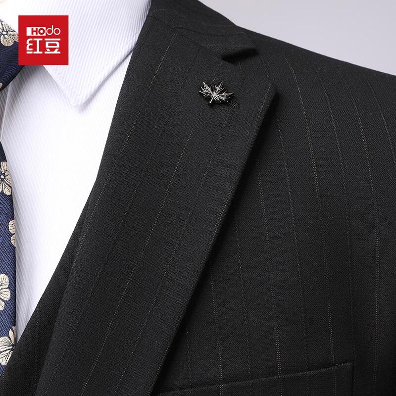 Men's Slim Fit Striped Three-Piece Suit