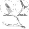 3PCS/Set Stainless Steel Cuticle Nippers Trimmer Cuticle Pusher Remover Pedicure Manicure Tools