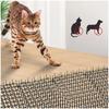 12 pezzi Tappetino per escrementi di gatto con punte Strisce anti-punture di gatto Repellente per animali