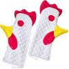 Heat Resistant Oven Mitts Pots Holder Rooster Shaped Baking Cooking BBQ Mitt Non-woven Fabric Material for Kitchen Oven