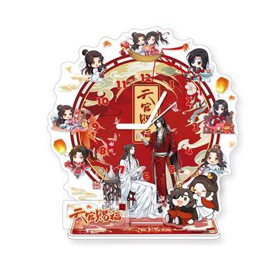 Anime Heaven Officials Blessing Action Figure Timer Relógio Suporte Modelo Hua Cheng Xie Lian Decoração Acrílica Presentes