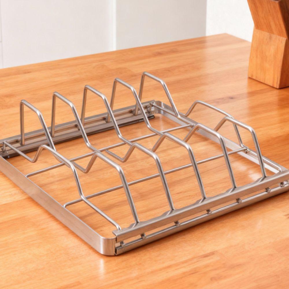 Corrosion-resistant Stainless Steel Rib Rack Foldable Grill Rack Easy To Clean