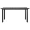 vidaXL Gartentisch Schwarz 150x90x74 cm Aluminium und Glas