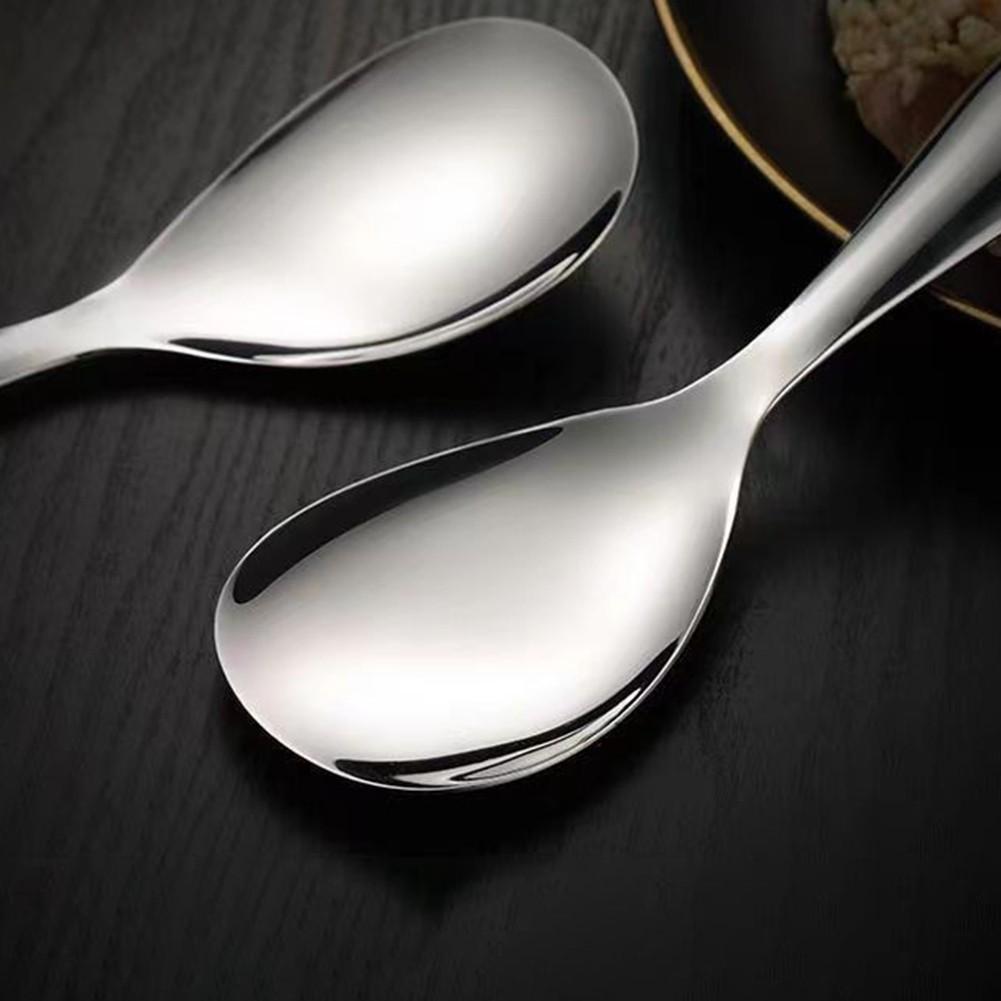 Comfort Grip Kitchen Utensil Non-stick Rice Spoon Stainless Steel Rice Scoop