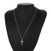 Waterproof Cross Pendant Necklace for Women Men Minimalist Stainless Steel Cross Chain Christian Jewelry Daily Wear Accessories