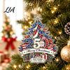 Retro Style Xmas Tree Hangings 250th Anniversary Christmas Ornament, 2D Acrylic Hanging Decoration, 1776-2026 Commemorative Pendants 250 Years