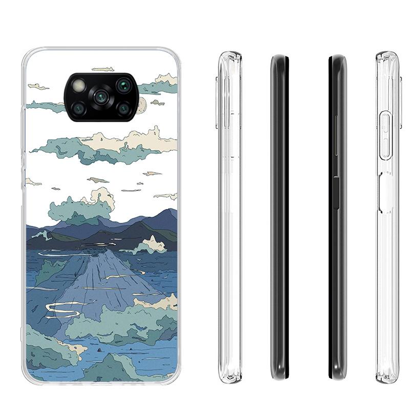 Anime Aesthetic Scenery Phnoe Case for Xiaomi Poco X5 X6 X7 Pro X4 Gt F7 Ultra M8 M7 Redmi 15C 15 13C 13 12C 12 Unique Cover Coq