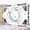 Black and White Sun Moon Mandala Home Decoration Tapestry Bohemian Decoration Hippie Bedroom Decoration Tapestry
