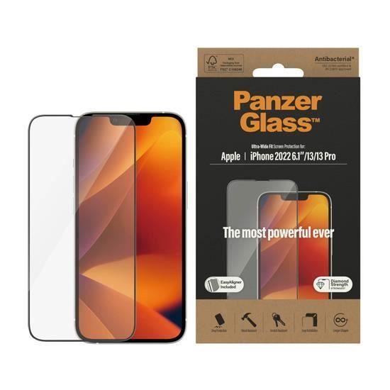 Protection d'écran - PanzerGlass - Ultra-Wide Fit - Résistante aux rayures - Anti-chocs - Antibactérien