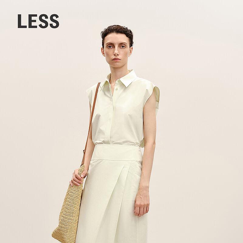 Less Women's Loose Fit Sleeveless Long Shirt