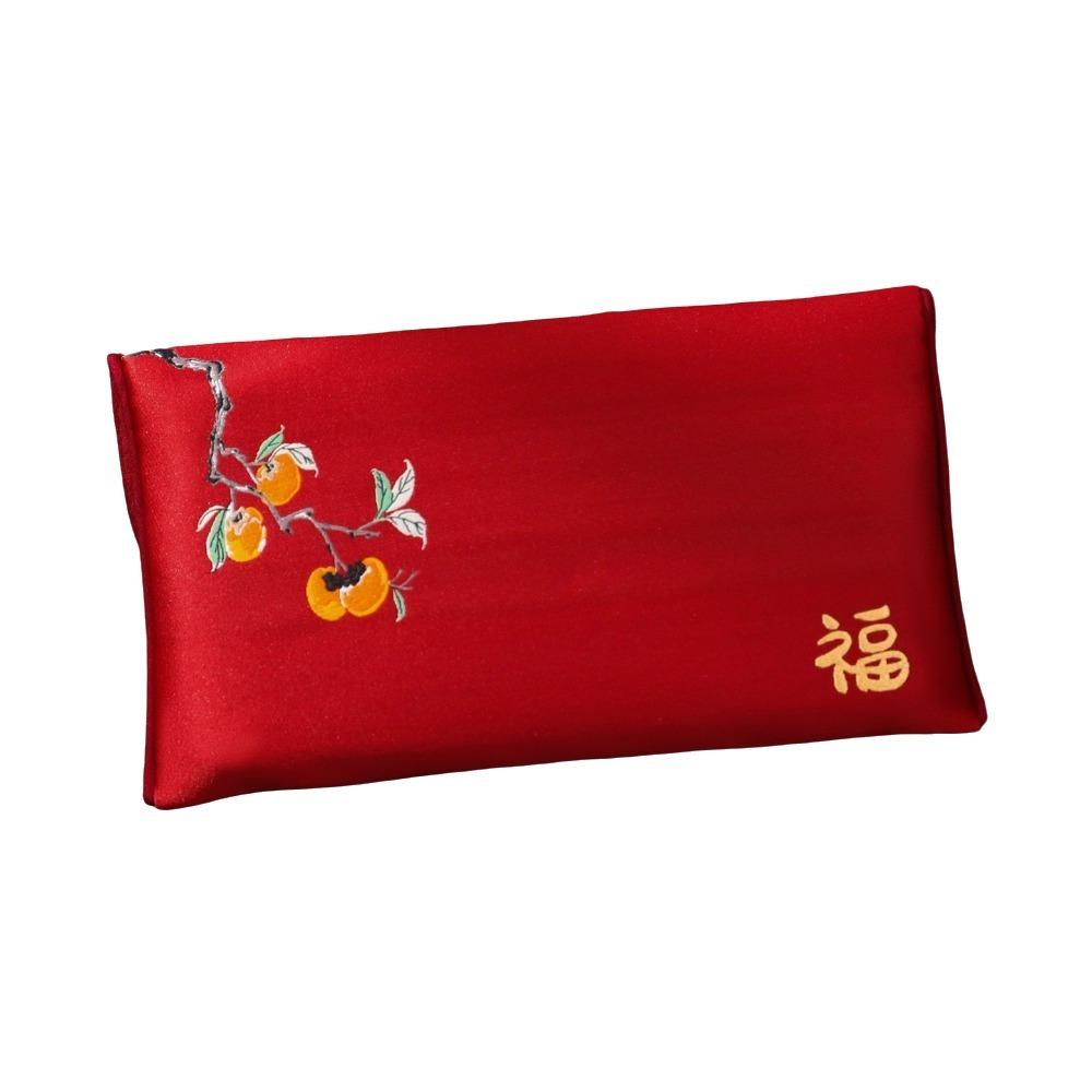 Satin Fabric Cloth Money Pouch Chinese Lucky Packet Traditional Chinese Celebration