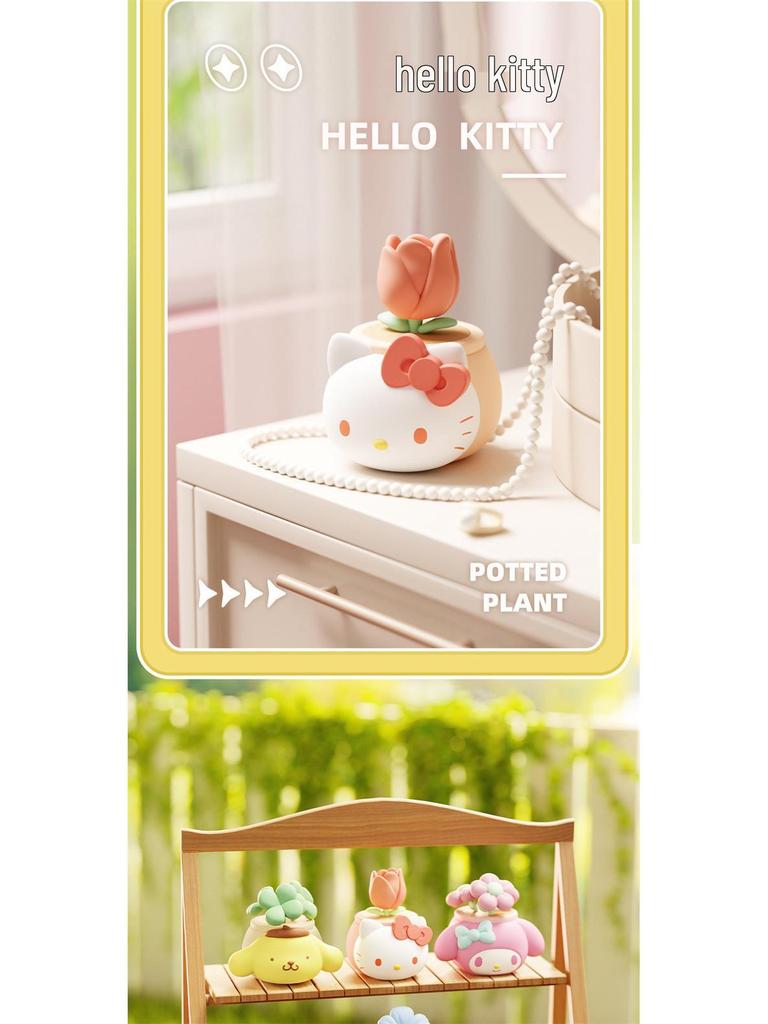 Genuine Sanrio Cinnamoroll, My Melody & Kuromi Figure Blind Box - Trendy Cartoon Ornament & Decor.