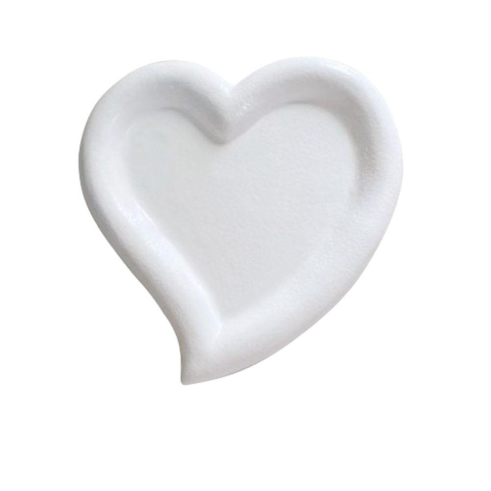 

Resin Jewelry Display Stand Ins Jewelry Tray Holder Flower Jewelry Dish Photography Accessories white-love heart
