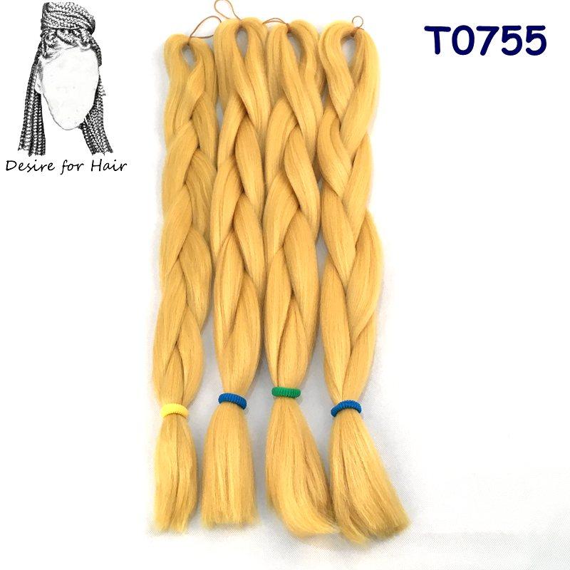 Große Menge auf Lager 24 Zoll 80g Weiche Seidige Synthetische Haarverlängerungen für Häkelzöpfe Haarherstellung Jumbo Braiding Synthetisch